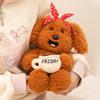 Sait Dudu Puppy Pose Plush Toy - Healing Teddy Dog Doll Gift Pillow for Girls