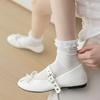 5 Pairs of Women's Spring and Summer Fashionable Cotton Bow Bell Accessories and Socks