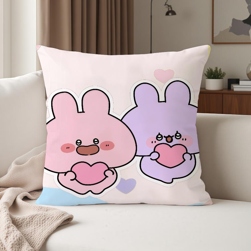 Cartoon A-Asamimichan Cute Pillow Case Suitable For Bedrooms Living Rooms Cars Home Decoration