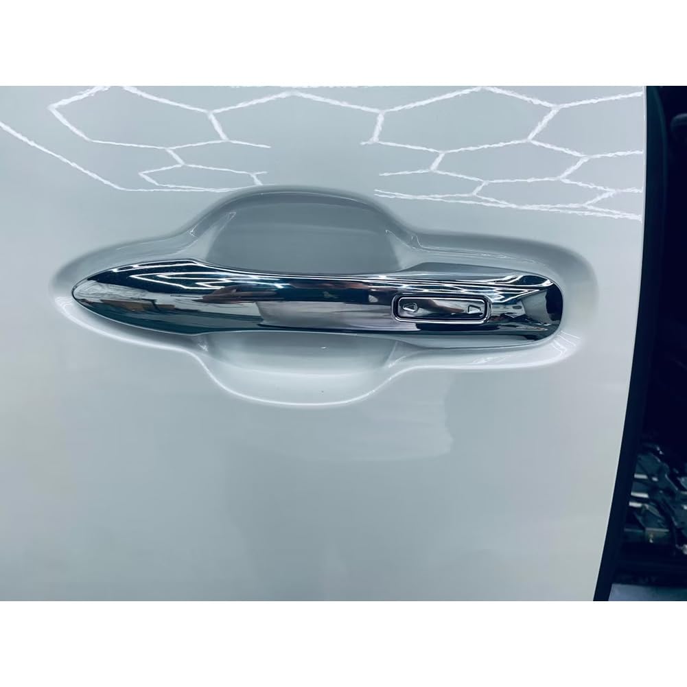 RUIQ Exterior Outer Door Handle Covers for Toyota New Full Coverage Chrome Plated Alphard/Vellfire (40 Series), Type,