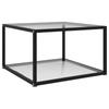 Day and Night - Day and Night Transparent Tempered Glass Coffee Table 60x60x35 Cm