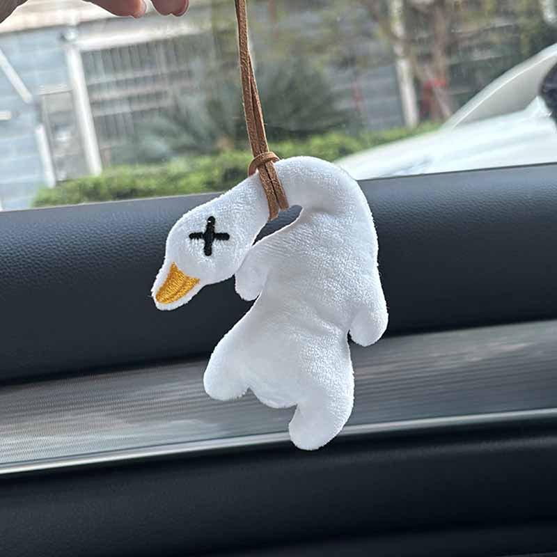 

Cute Cartoon Roast Duck Squeak Pendant Keychain Car Pendant Bag Hanging Ornament Accessories Funny Keychain Gifts