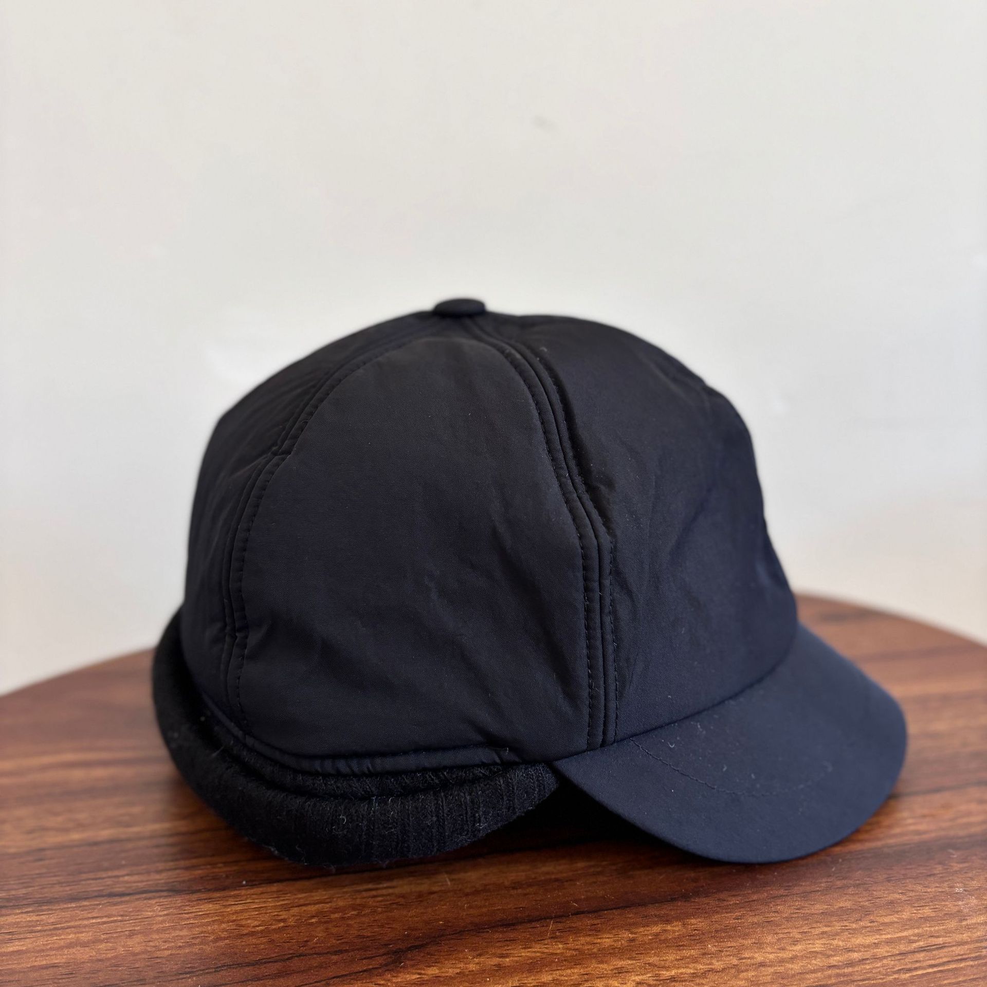 

Осенне-зимняя теплая шапка с ароматом утки, мягкая внутри, универсальная модная шапка, модная защитная бейсболка для мужчин и женщин, для пар M（56-58cm） чёрный