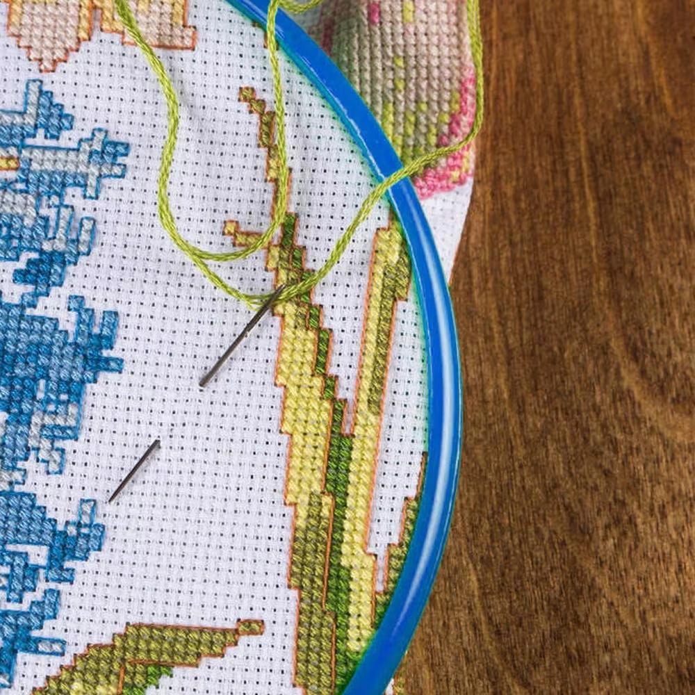 5Pcs/Set 11CT Cross Stitch Cloth Square Embroidery Cloth Embroidered Grid Fabric for DIY Needlework Sewing Handcraft Making