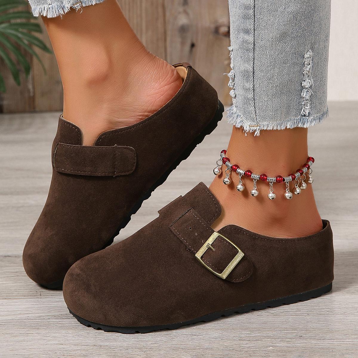 

Birkenstocks women s 2025 spring new outer wear thick-soled soft-soled Birkenstocks head half slippers one foot lazy single shoes 36 верблюд