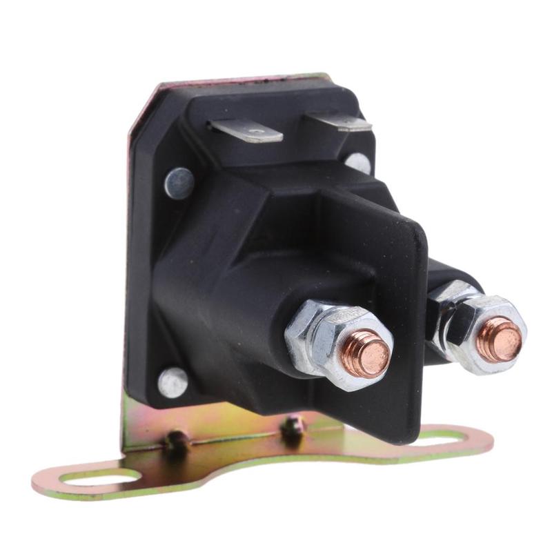 Starter Solenoid Relay 12v Starter Solenoid Engine System Black Durable Metal Electrical Part for Stiga 1134-2946-02