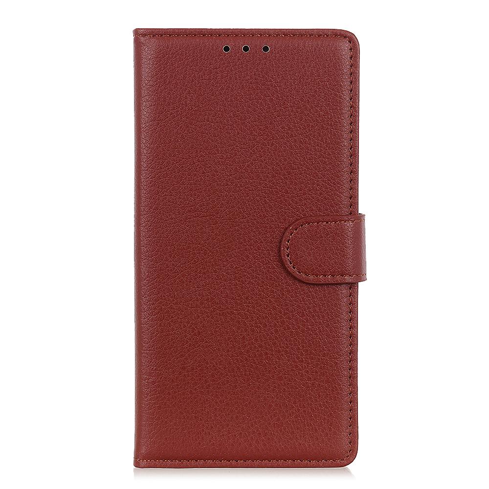 Dla Xiaomi Redmi 13x 4G Etui Portfelowe Pokrowiec na Telefon ze Skóry PU Tekstura Liczi