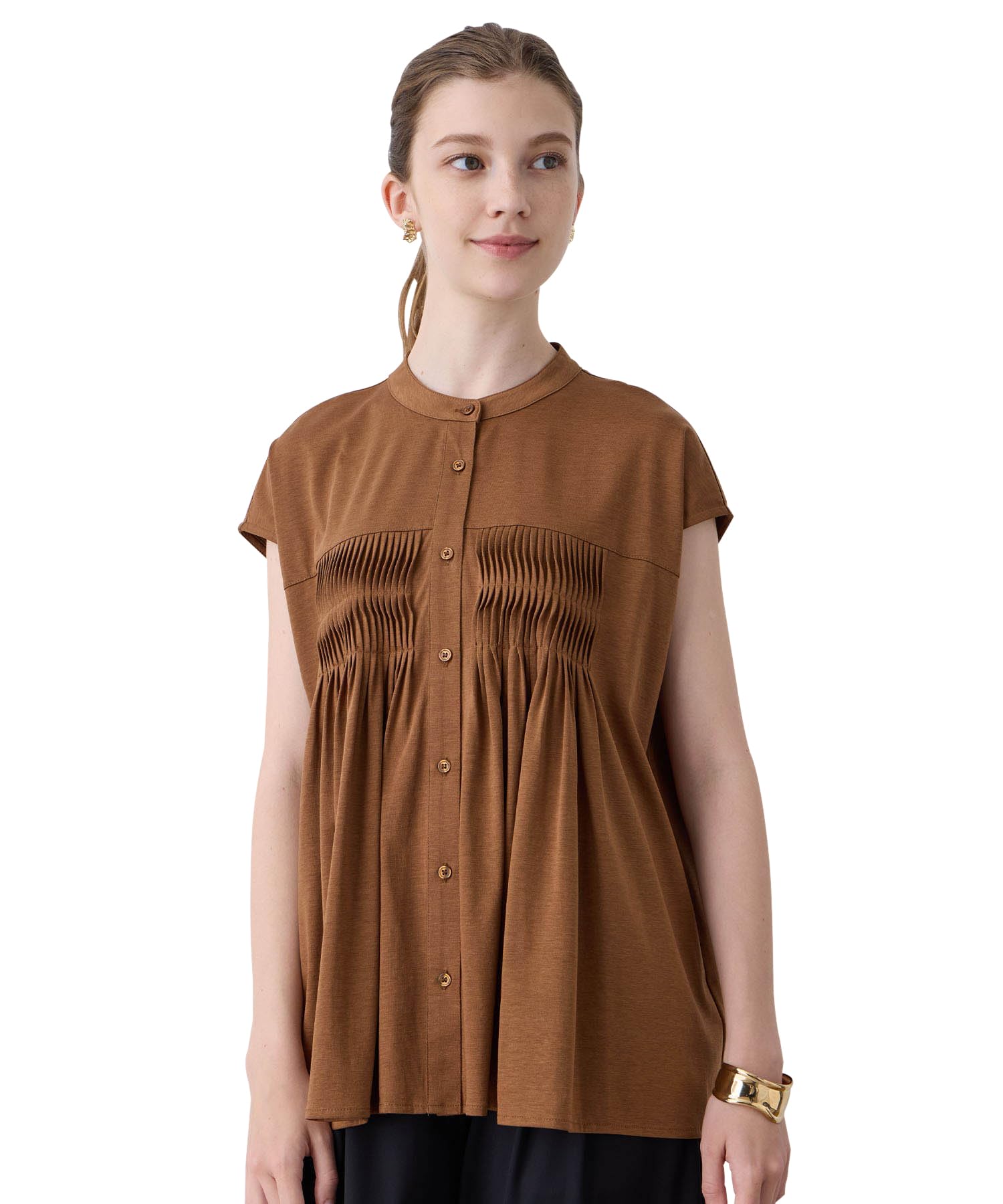 

Le Souk Holiday Tuck Blouse Cha Women s 291175,