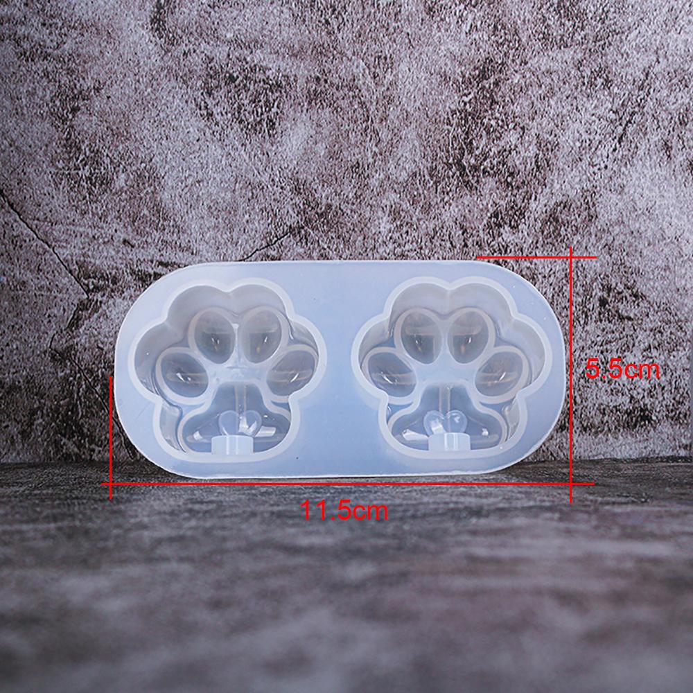

Silicone world Cat Bear Paw LED Light Bulb Ornaments Epoxy Resin Mold Silicone Mold DIY Crafts Keychain Pendant Home Decorations