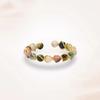 3PCS Adjustable Colorful Beads Ring Finger Jewelry Opening Ring Vintage Round Bead Ring  Party