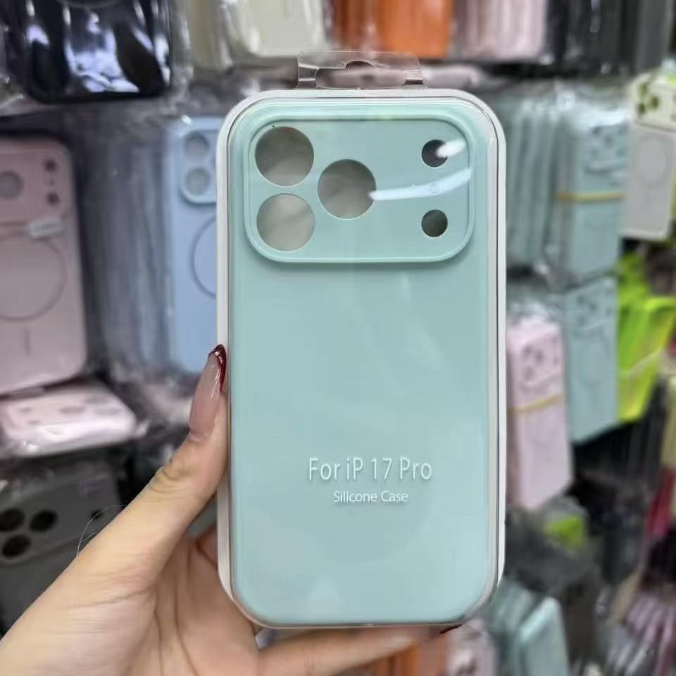 Luxury Liquid Silicone Original 1:1 Phone Case For iPhone Air 17 Pro Max 17 Pro 17 AI Camera Button Anti-drop Full-protect Cover