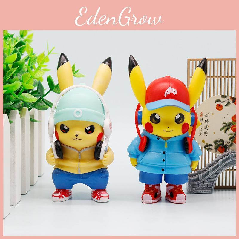 Trendy Clothing Music Pikachu Pvc Character Toys Model For Kids Collectors And