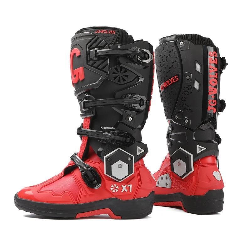 J-WOLVES Off-Road Motorcycle Boots Men Women Trail Enduro Riding Shoes Waterproof Anti-Slip Shock Absorption