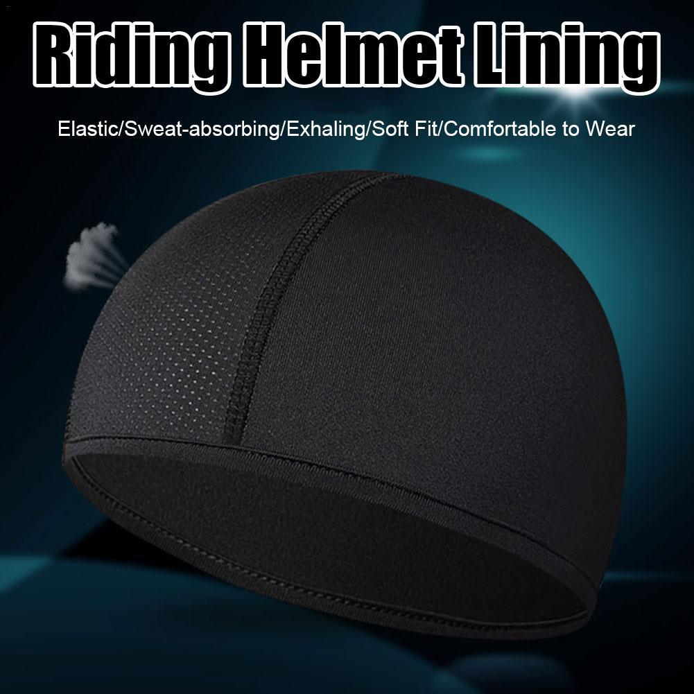 Cycling Skull Cap Cooling Breathable Mesh Helmet Liner Beanie Men Women Elastic Quick-drying Motorcycle Riding Inner Hat