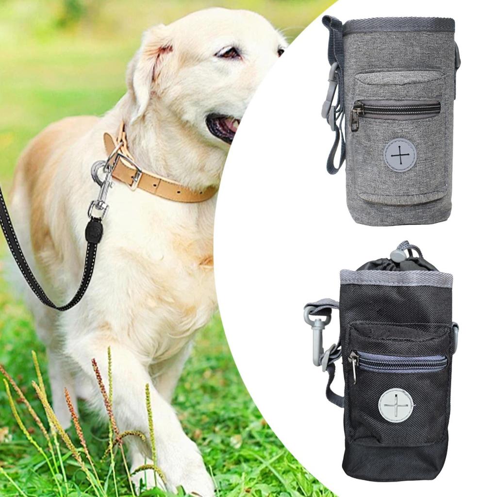 Dog Treat Pouch Dog Treat Bag 2 Ways to Wear with Waist Belt Food Snacks Storage