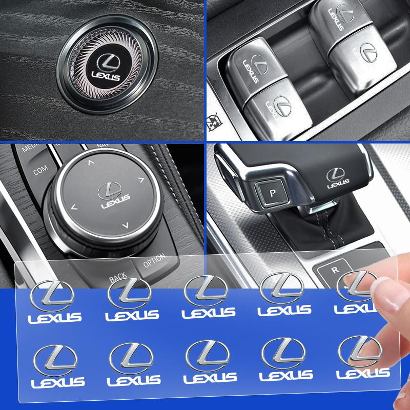 Hot New 2/5/10pcs Car Interior Dekoration Stickers Badges Emblem For Lexus ES KU8