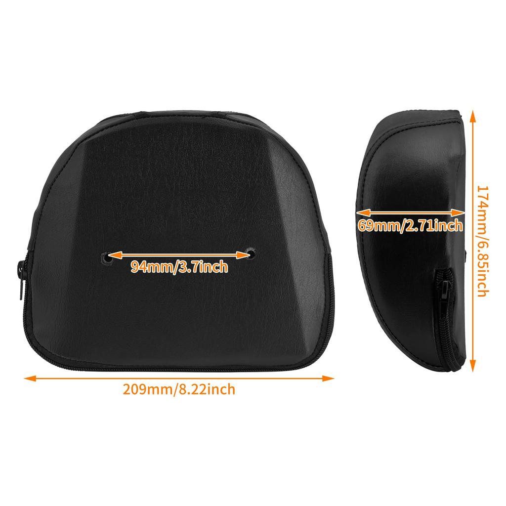 HCmotorku Motorcycle Sissy Bar Backrest Cushion Pad for Harley Sportster XL 883 1200 XL883X XL883N (2004-2024)