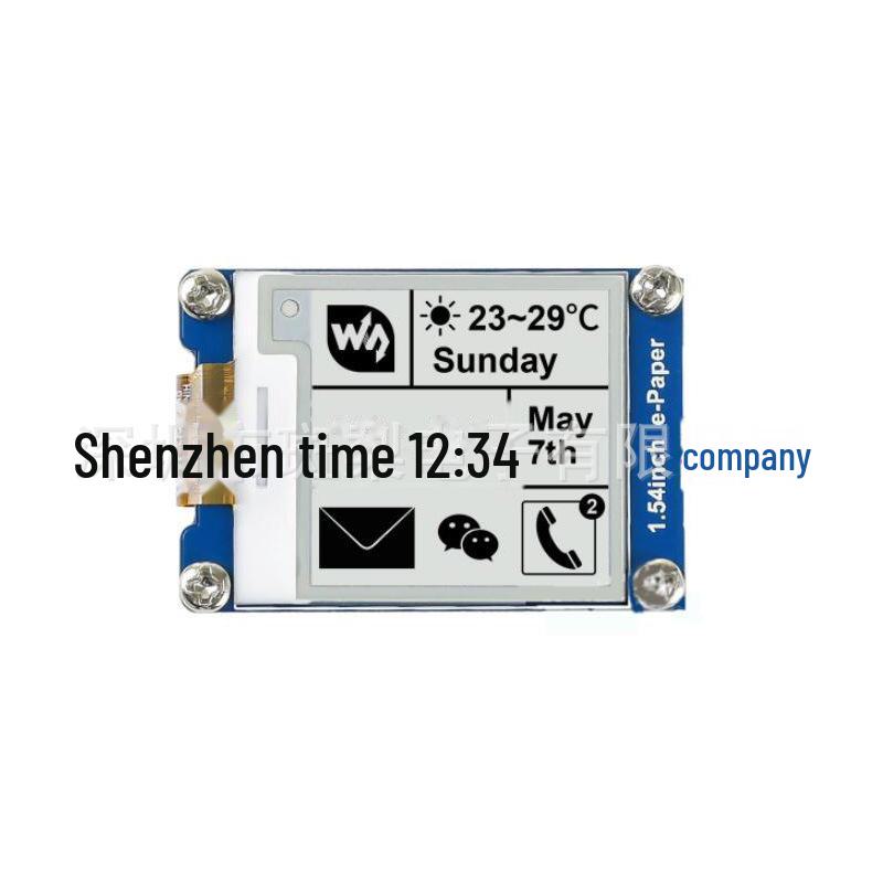 

Raspberry Pi 1.54 E-Paper Display, 200×200 Resolution, B/W