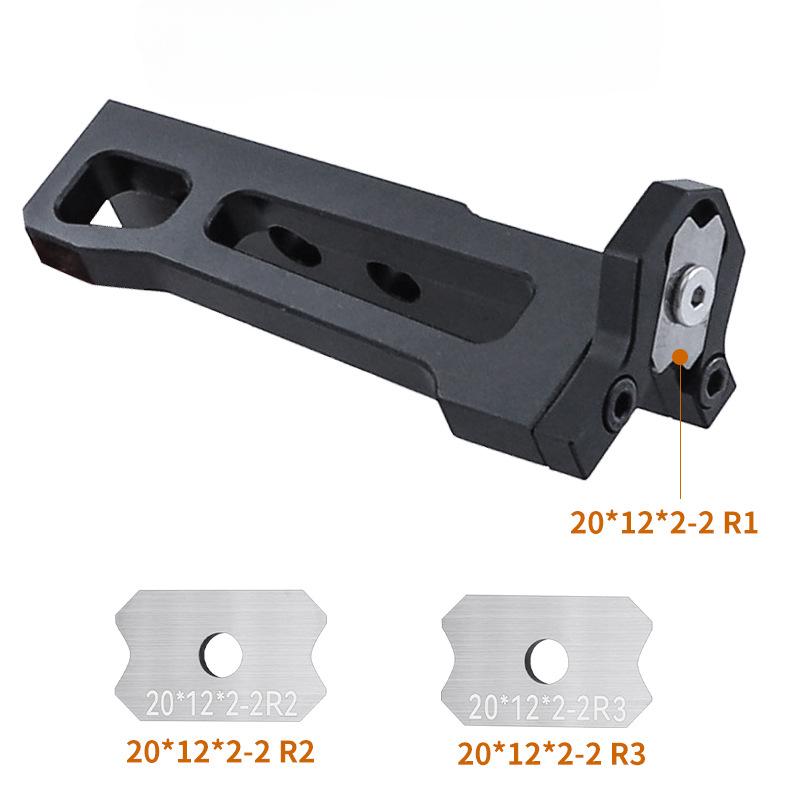 1set Wood Chamfering Fillet Corner Planer Edge Banding Arc Trimmer Scraper Board Deburring Tool Woodworking Blade Edge