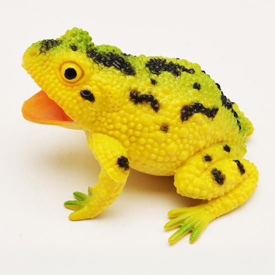 Simulated Frog Model with Lifelike Sound Stress Relief Realistic Toad Squeeze Toy Toddlers Educational Animal Prank Toy Gag Gift