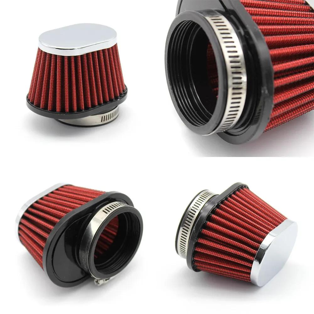 51mm 55mm 60mm Motorcycle Filters Cleaner For Carburetor Scooter Cold Air Intake Filter Sport Myshroom Moped Parts Accessories