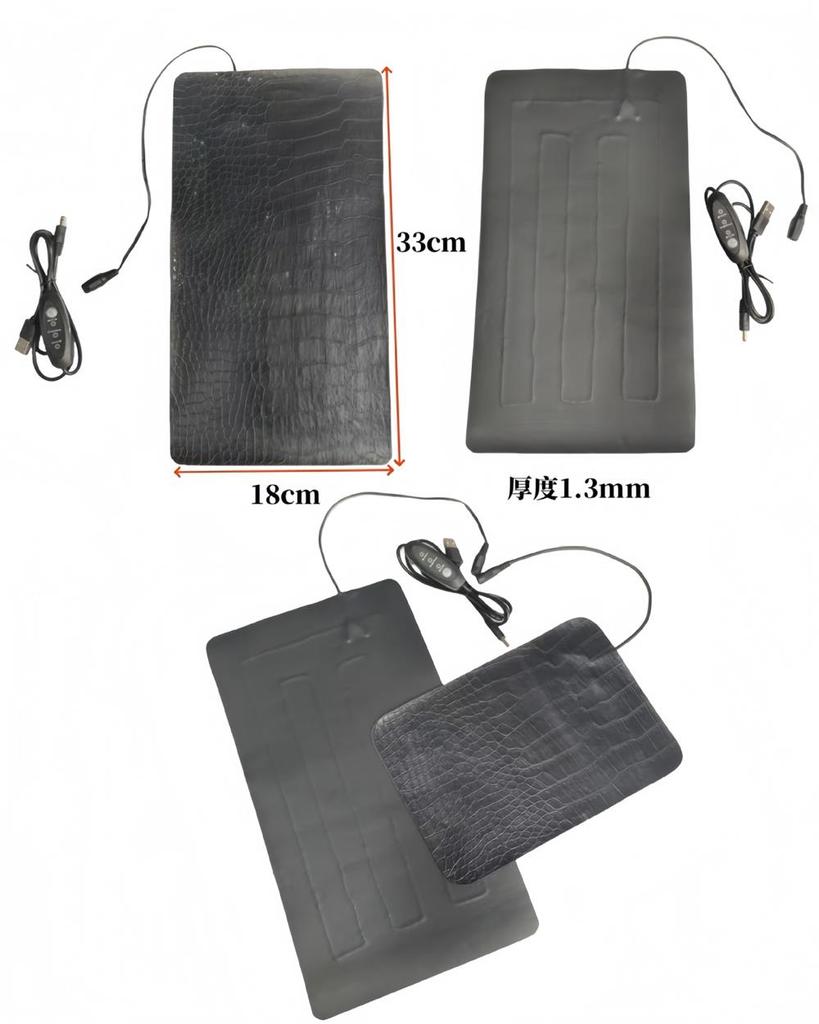 USB Pet Heating Pad Terrarium Reptile Heat Mat Waterproof 3 Gear Electric Blanket Heater Adjustable Portable Reptile Heating Pad