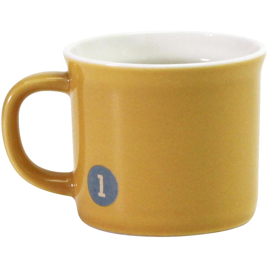Microwave and Dishwasher Mouse Mustard Mino Made in 233004 "Kazukuma" Mug, Safe, Design, Yellow, Approx. 240ml, Ware, Japan,