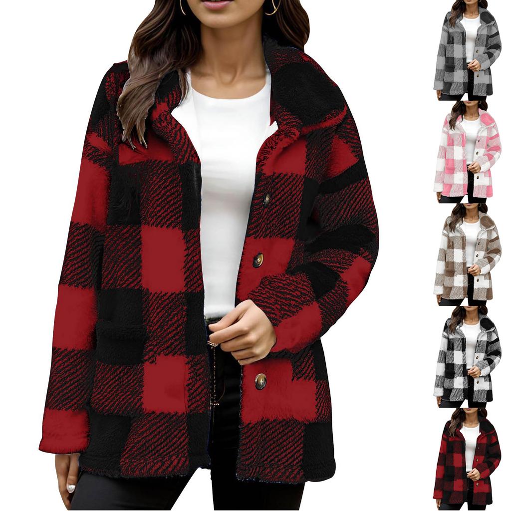 Women's Solid Color Thick Long  Sleeve Fashion Coat Jacket