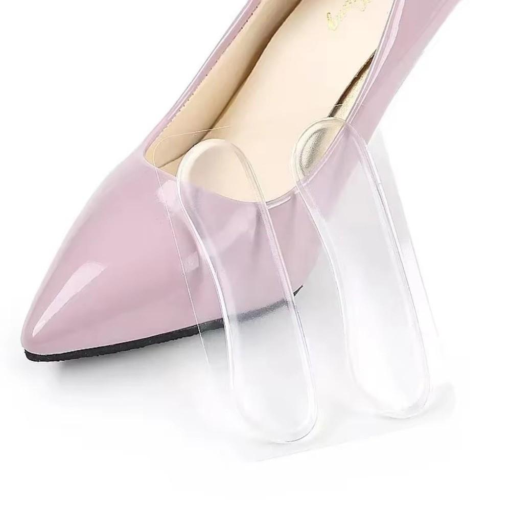 1pairs Gel Heel Grip Pads Self Adhesive Flexible Shoe Heel Liners Transparent Cushioned Gel Heel Cushionss
