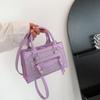 Women's Bag 2025 New Spring Fashion Handbag Bag Trendy Simple Small Satchel Candy Color Shoulder Zipper Small Square Bag