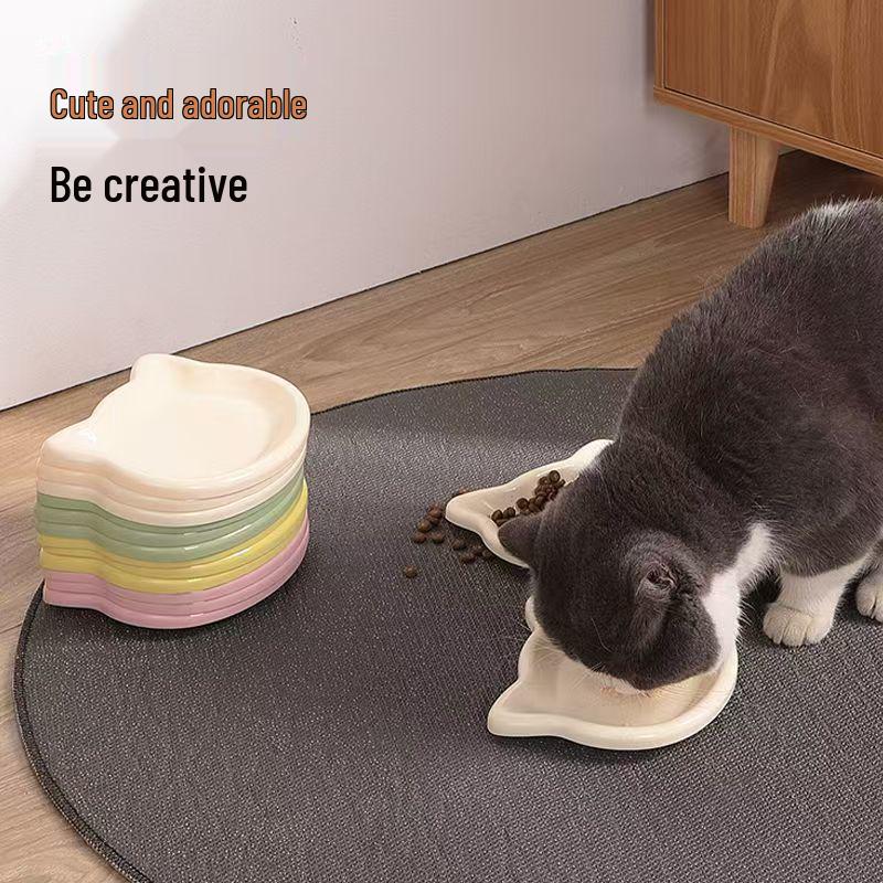 Adorable Cat Bear Dessert Plate - Cute, Plastic, Hot-Selling Breakfast Dish