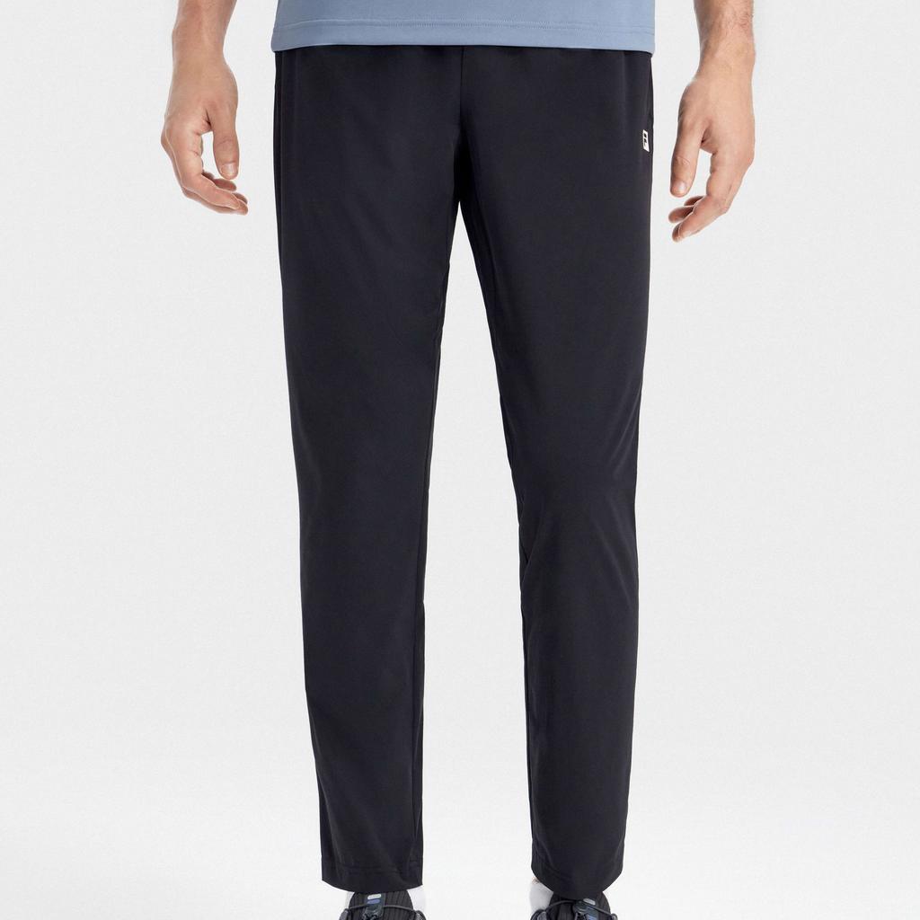 Fila Latte Girl 3.0 Basic Simple Straight Leg Sports Long Knit Pants Men Bottoms Deep-Black A11M321802F-BK