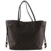 Bolsa Tote Neverfull MM Monograma Ideal Marrom Fuzan Algodão/Nylon Feminina Usada