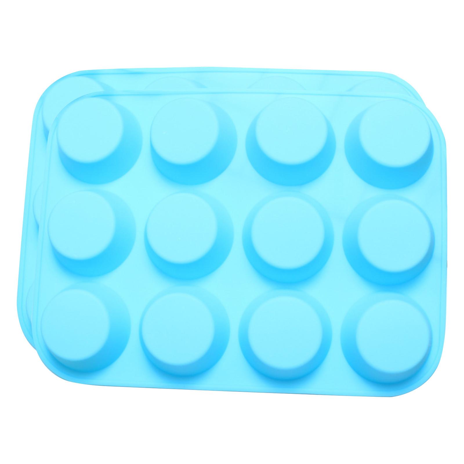 

2 упаковки силиконовых форм для кексов, силиконовые формы для кексов, силиконовые формы для выпечки, форма для кексов на 12 чашек обычного размера, силиконовые формы для кексов One Size