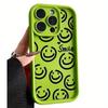 Cute smiley face applies to iPhone15promax mobile phone case Apple 14 matte 13 anti-drop 12 silicone soft case 11