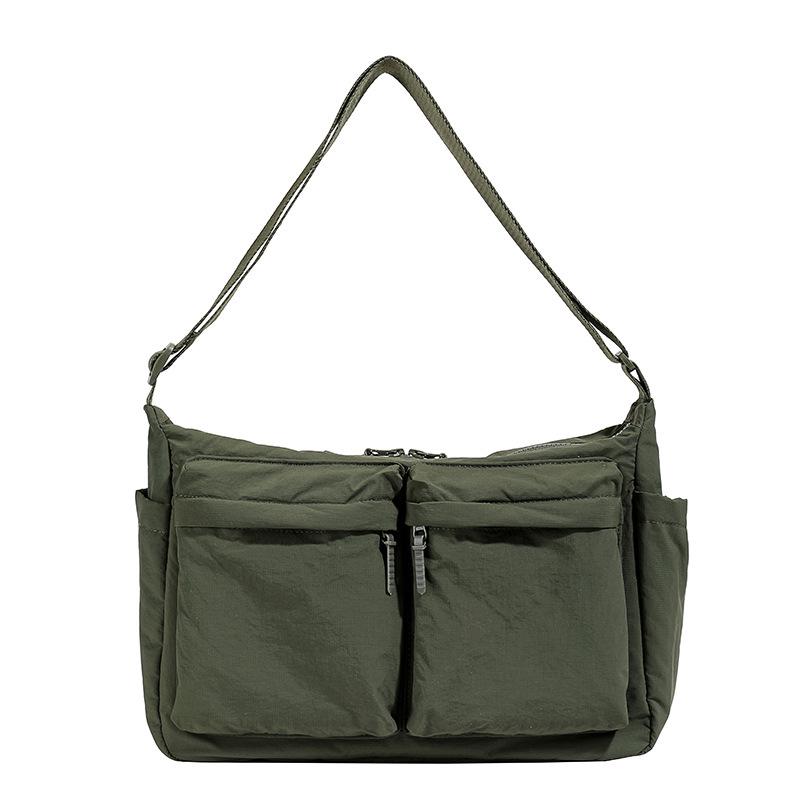 Unisex Multi-Pocket Casual Crossbody Tote
