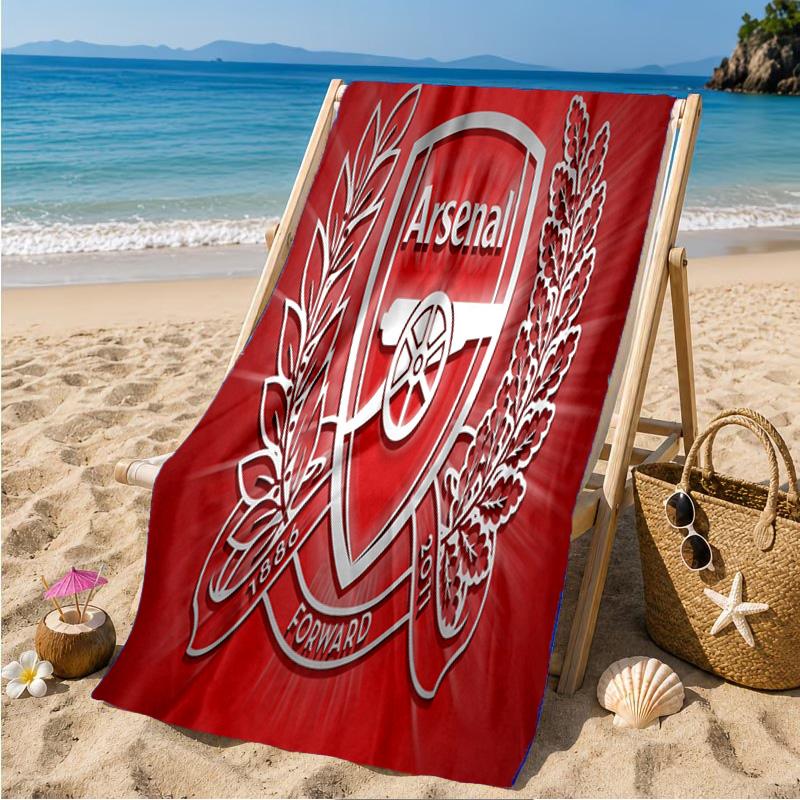 Arsenal Celebration Moment Beach Towel Microfiber Beach Towel, Lightweight and Quick-Dry, for Summer Travel, Swimming Pool Fan Birthday Gift