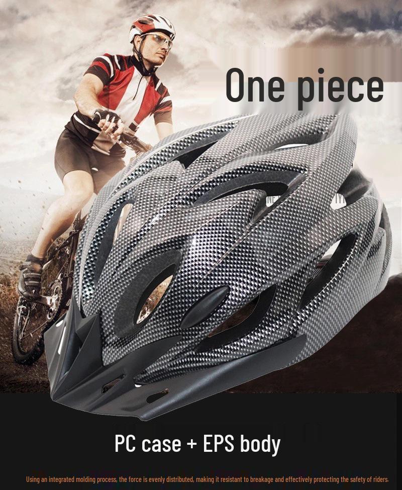 Integrated Bicycle Safety Helmet for Men and Women - Mountain and Road Bike Riding Gear