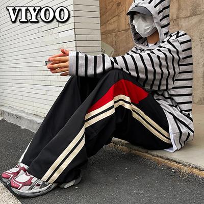 Pánské Dámské Y2K Oblečení Běžné Baggy Jogger Rovné Kalhoty Tepláky Teplákové kalhoty Hip Hop Mopping Široké nohavice Jogging Kalhoty pro muže