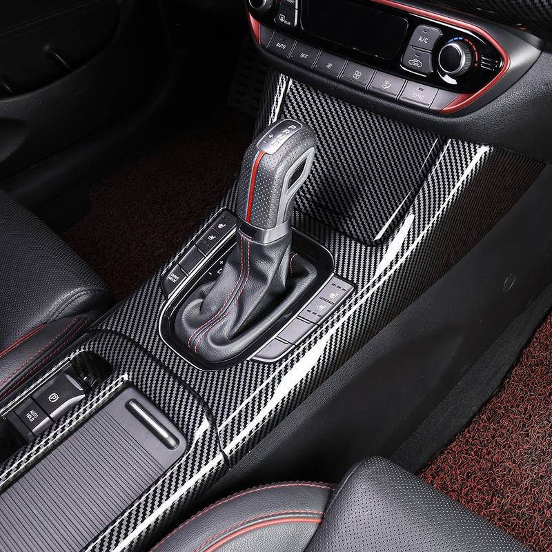 For Hyundai I30 2024-2025 LHD Center Console Gear Shift Panel Decor Cover ABS Interior Styling Premium Auto Car Accessories