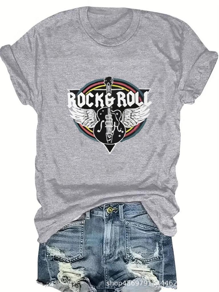 Women's Cross-Border Fashion Round Neck T-Shirt