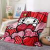 1PC My Melody Print Flannel Blanket, High Quality All Seasons, Home Decor, Warmth and Comfort, Perfect for Christmas Gifts