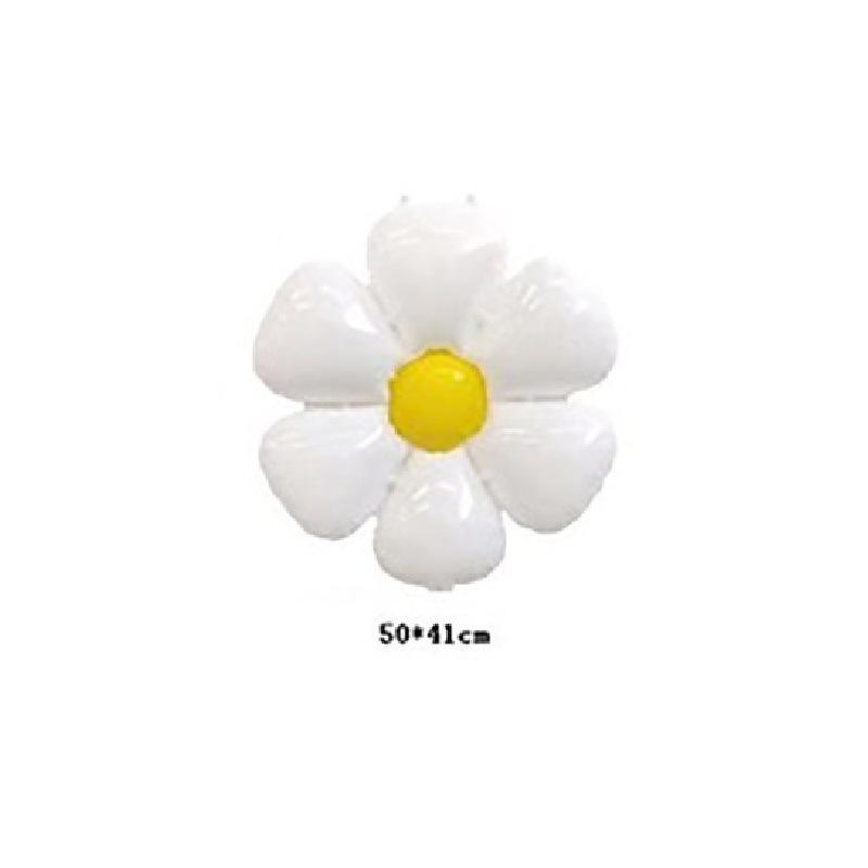 

10Pcs Daisy Balloon Huge White Flower Aluminum Foil Balloons for Birthday Baby Shower Wedding Daisy Party Decorations Supplies 10pcs S