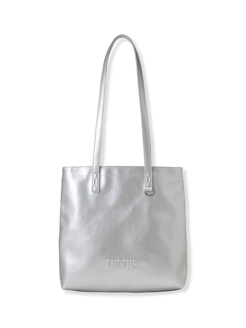 

Furfur Embossed Logo Tote Bag M RWGB269508 Women s SLV Free Size