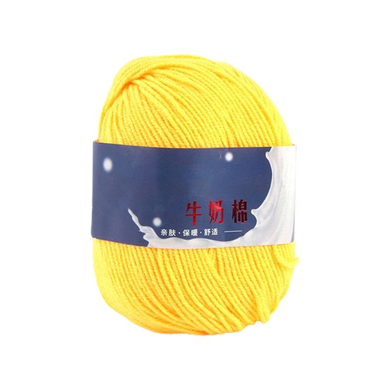 DIY Knitting Yarn Cotton Yarn Cream Hand Washable Knitted Yarn Easy To Store