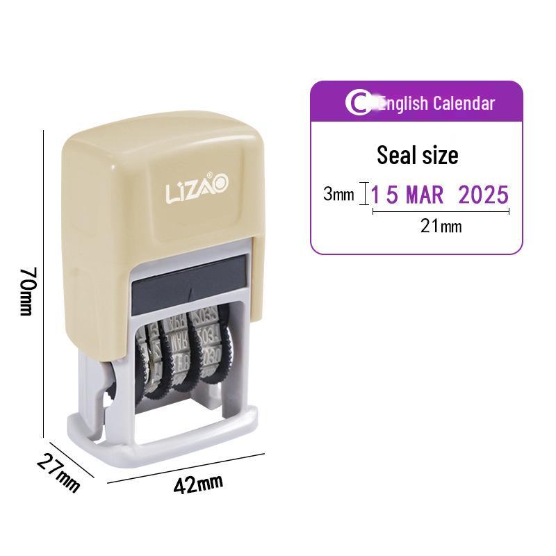 Automatic Re-inking Teacher QC Date Stamp with Adjustable Year, Month, Day