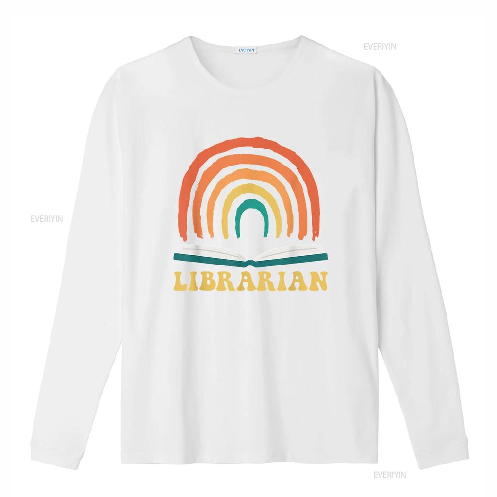 Librarian Vintage Reading Books Retro Rainbow Trendy Women s T Shirt  Summer Top with Unique Print vintage Washed Stretched