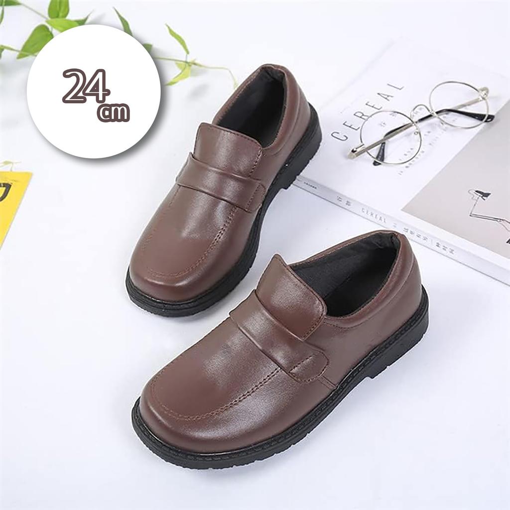 [Milky Time] My Hero Academia Toga Himiko Cosplay Sailor Uniform with Wig, Halloween (Loafers, Size 24cm)