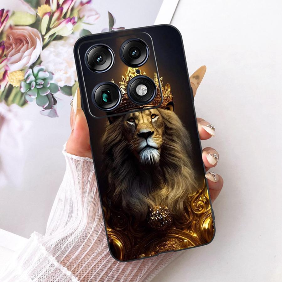 For Motorola Signature 5G Fashion Style Elegant Painted Phone Casing Cover Moto X70 Air Pro Soft Silicone Black TPU Case