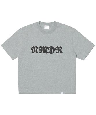 Nomaenyueol Waffle Patched Crop T-Shirt - Melange